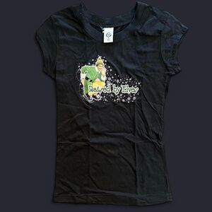 Y2K Elf Movie Baby Tee Black Pink Medium